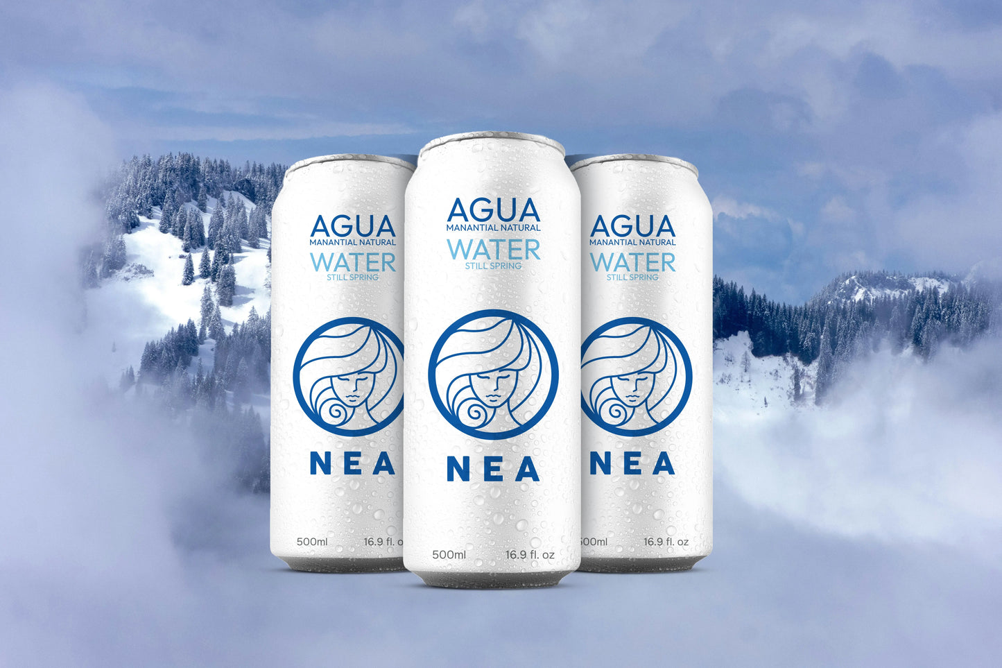NEA Canned Water Spring Water 12 Pack Drink Nea Water
