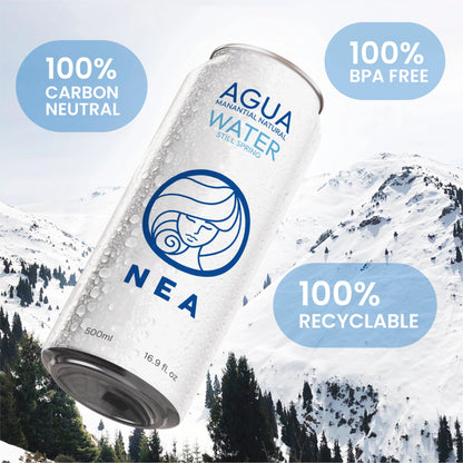 NEA Canned Water Spring Water 12 Pack Drink Nea Water