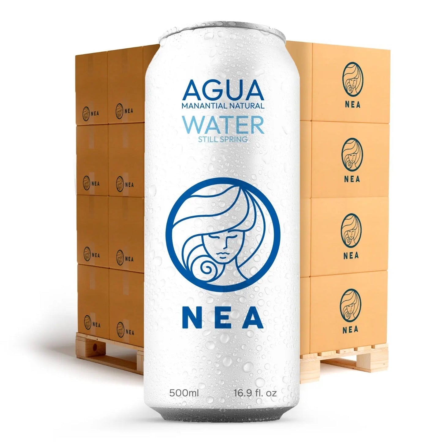 FULL PALLET OF NEA WATER – 1,728 50CL CANS (12 CANS X 144 CASES) Drink Nea Water