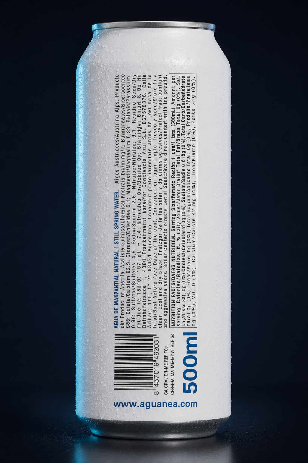 NEA Spring Water in Cans — 16.9 fl oz, 12-Pack