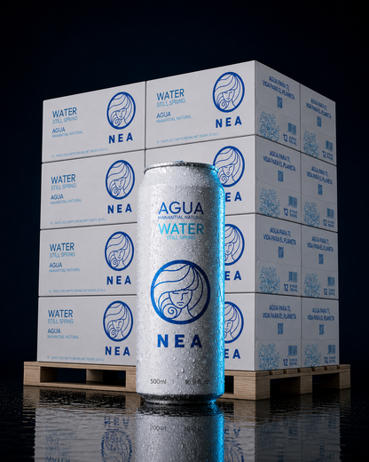 NEA Spring Water Pallet — 1,728 Cans (16.9 fl oz)